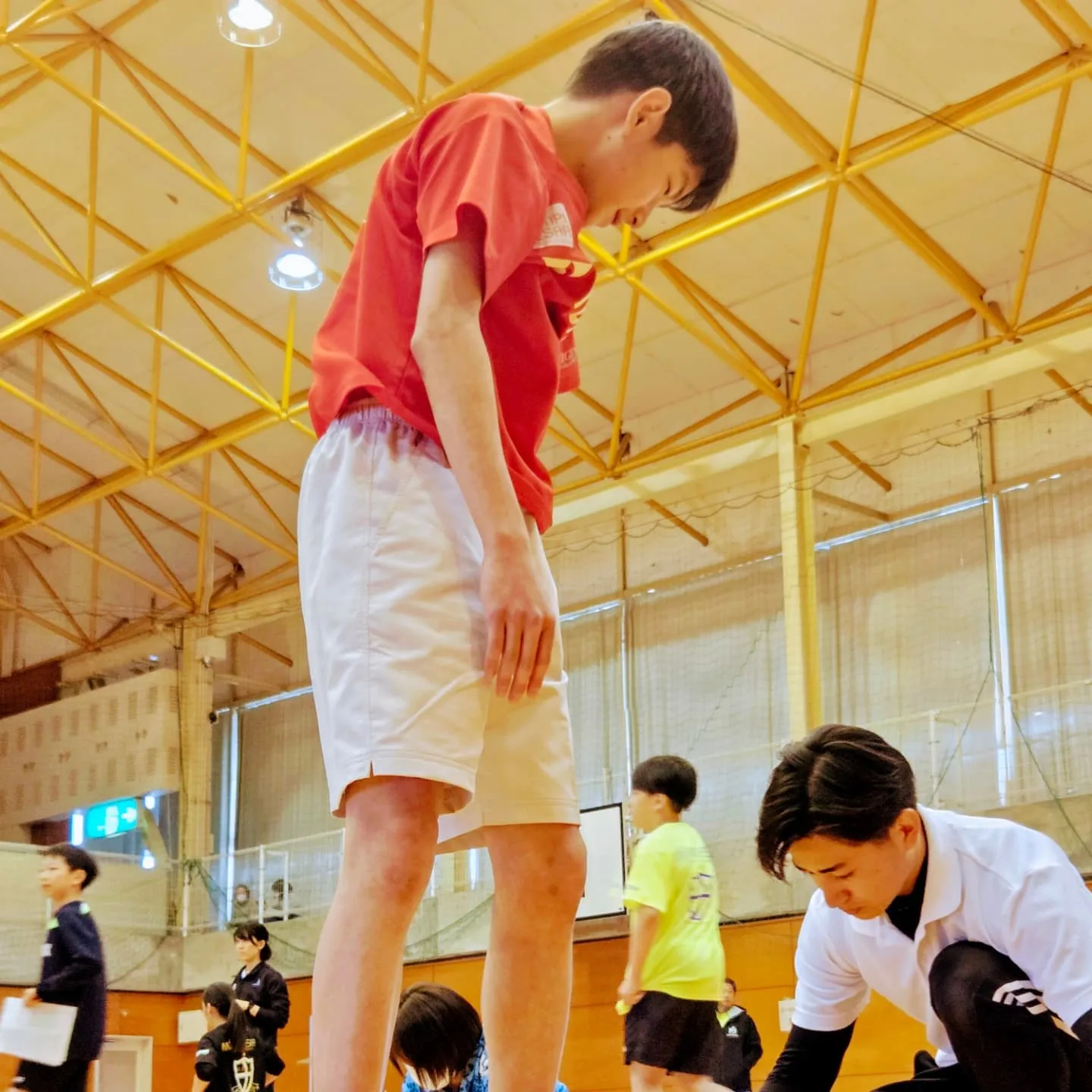 株式会社BCF の専門のトレーナーさんに来て頂いて、体力測定...